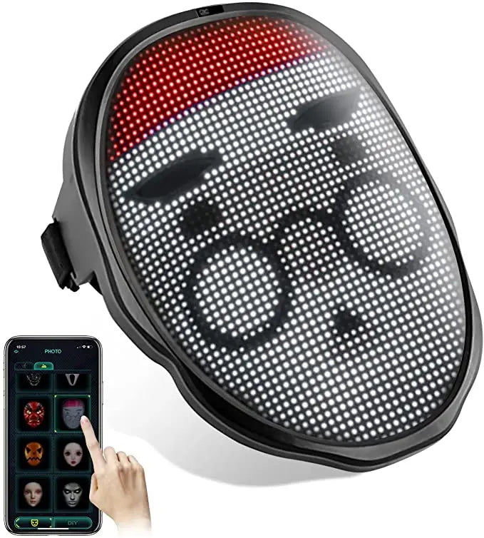 Bluetooth RGB Light Up LED Animation Mask