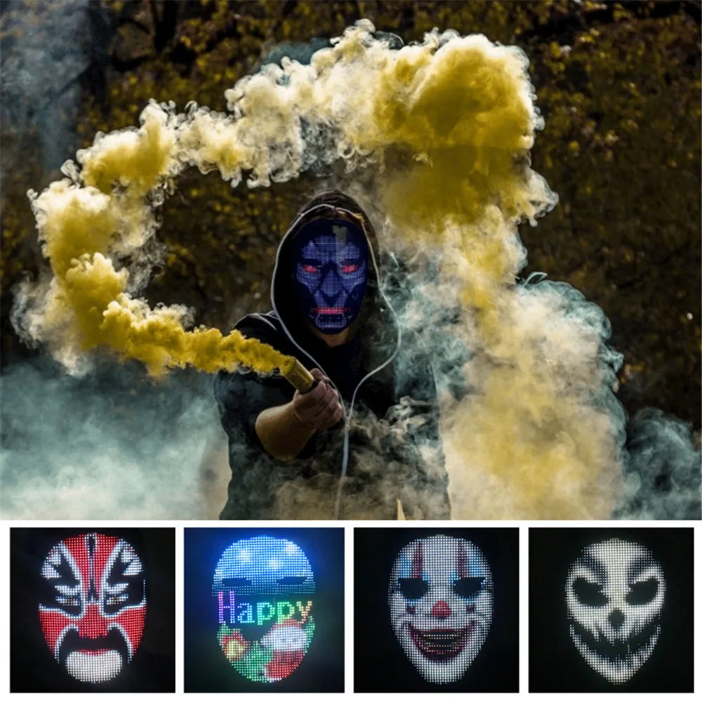 Bluetooth RGB Light Up LED Animation Mask