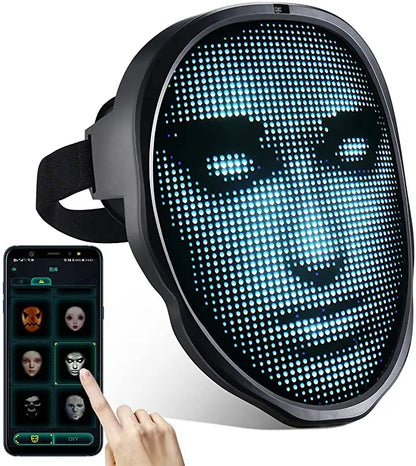 Bluetooth RGB Light Up LED Animation Mask