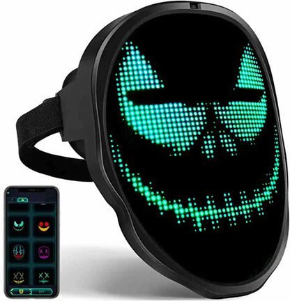 Bluetooth RGB Light Up LED Animation Mask