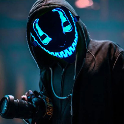 LED Venom Inspired Halloween Mask