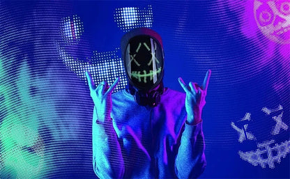 Bluetooth RGB Light Up LED Animation Mask