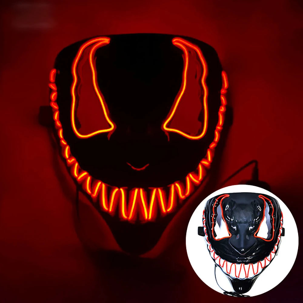 LED Venom Inspired Halloween Mask