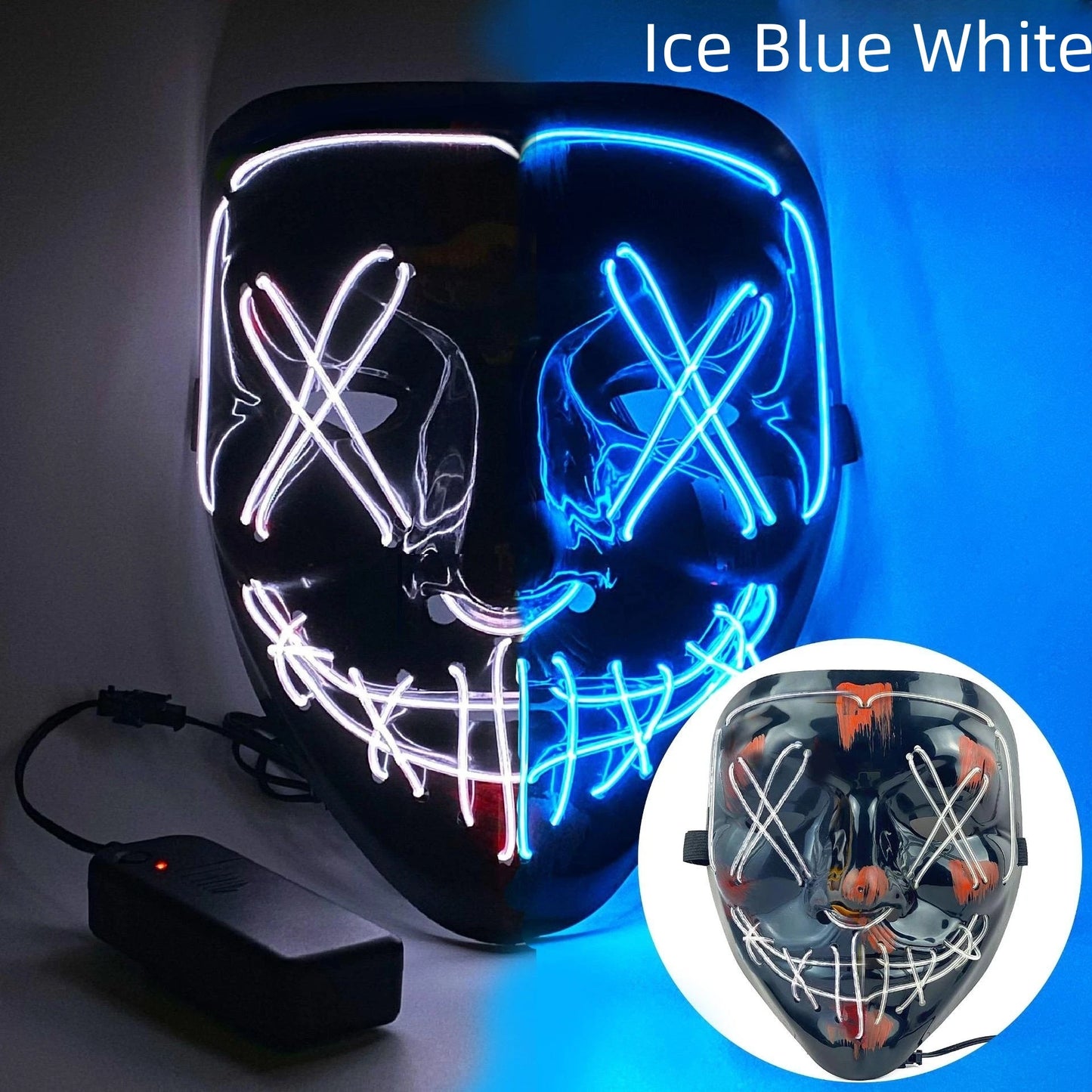 Halloween Neon Led Mask Glow in the Dark