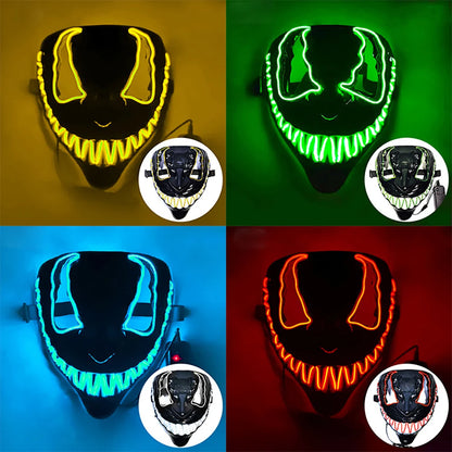 LED Venom Inspired Halloween Mask