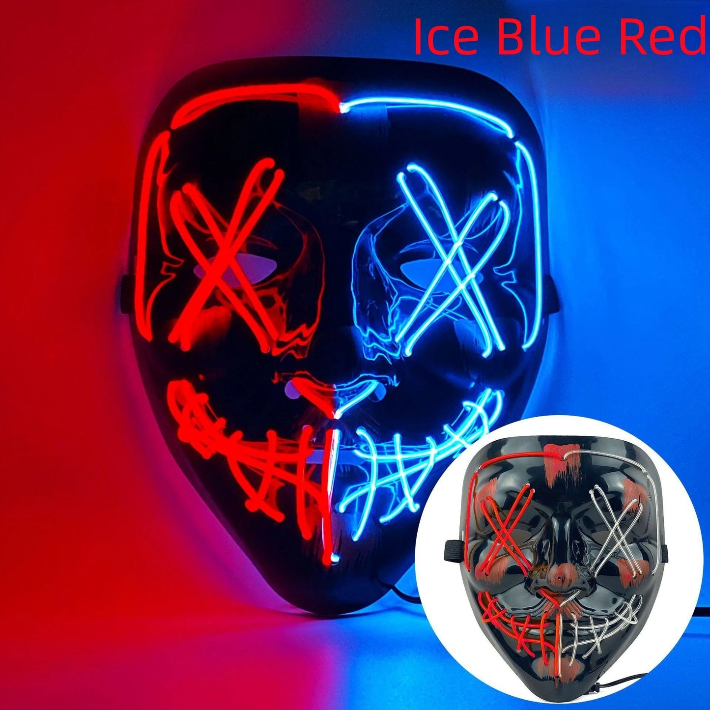 Halloween Neon Led Mask Glow in the Dark