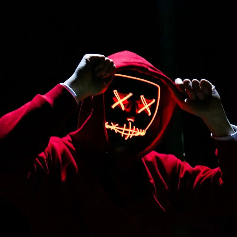 Halloween Neon Led Mask Glow in the Dark