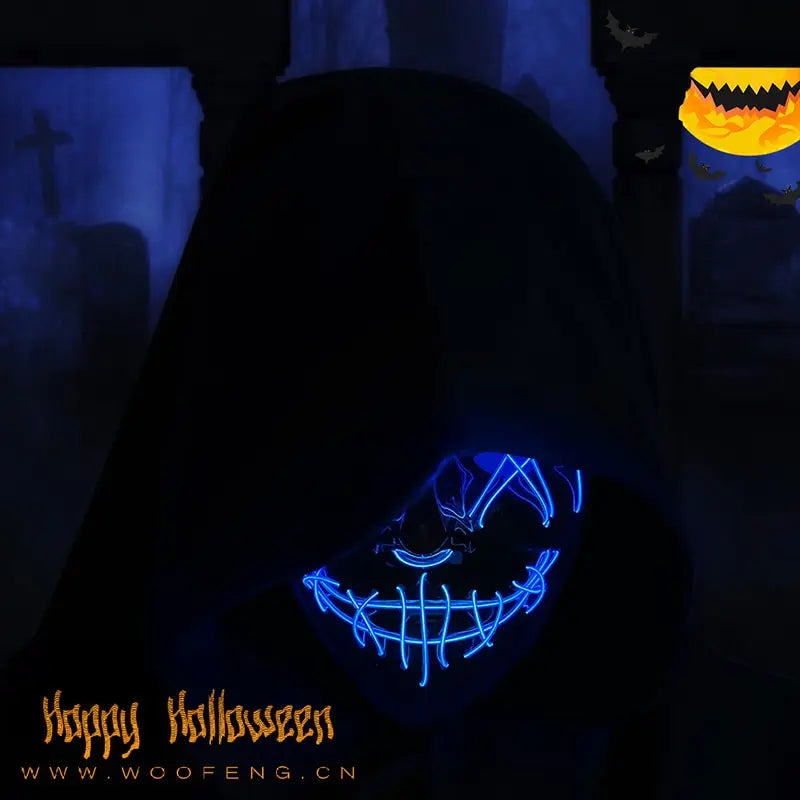 Halloween Neon Led Mask Glow in the Dark