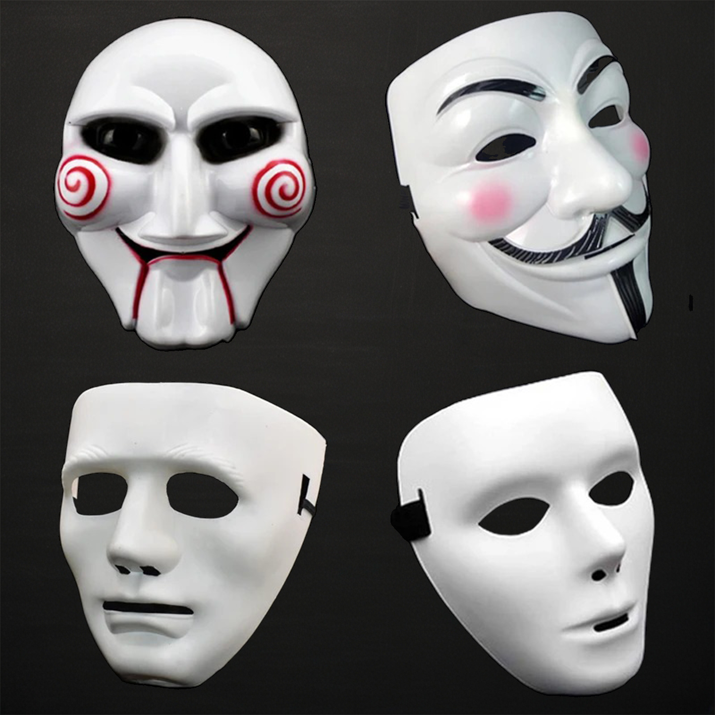 Cosplay Anonymous Halloween Theme Face Masks